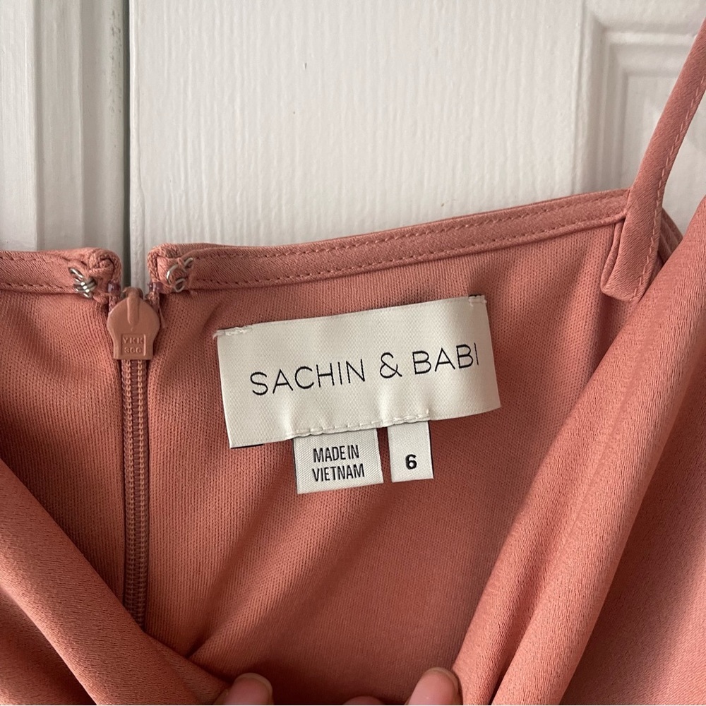 Sachin + Babi Cali Satin Midi Dress - Picture 6 of 12